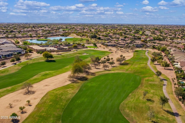 6694 S Banning St, Gilbert, AZ 85298 - birds eye view of property with golf course view, a water view, and a residential view