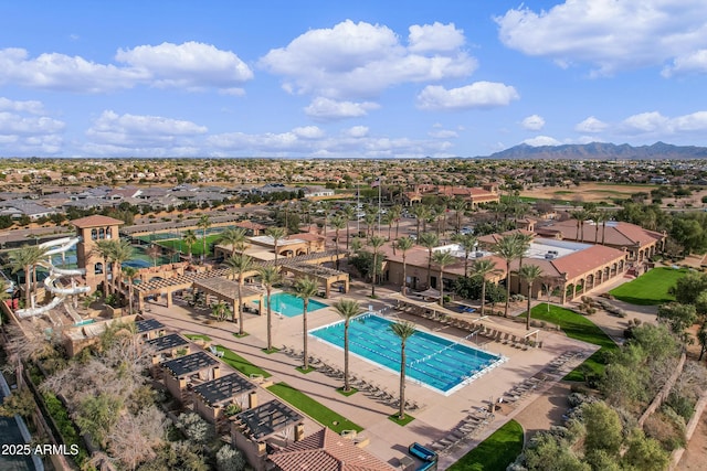 6694 S Banning St, Gilbert, AZ 85298 - bird's eye view featuring a mountain view and a residential view