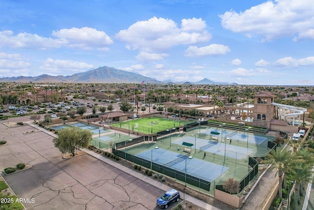 6694 S Banning St, Gilbert, AZ 85298 - aerial view featuring a residential view and a mountain view