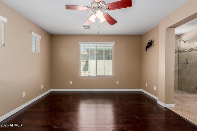 21136 N 36th Pl, Phoenix, AZ 85050 - spare room with wood finished floors and ceiling fan