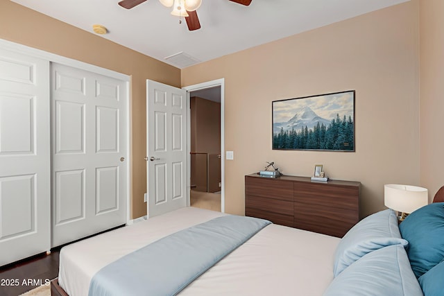 21136 N 36th Pl, Phoenix, AZ 85050 - bedroom featuring ceiling fan and a closet