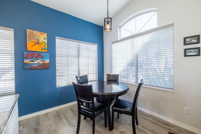 dining room featuring light wood-type flooring