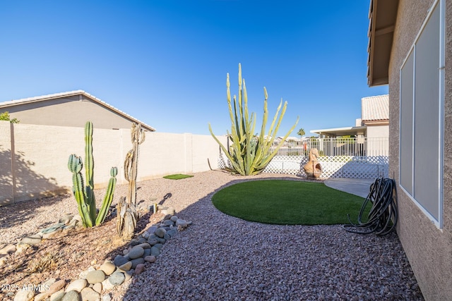 view of yard featuring a patio area