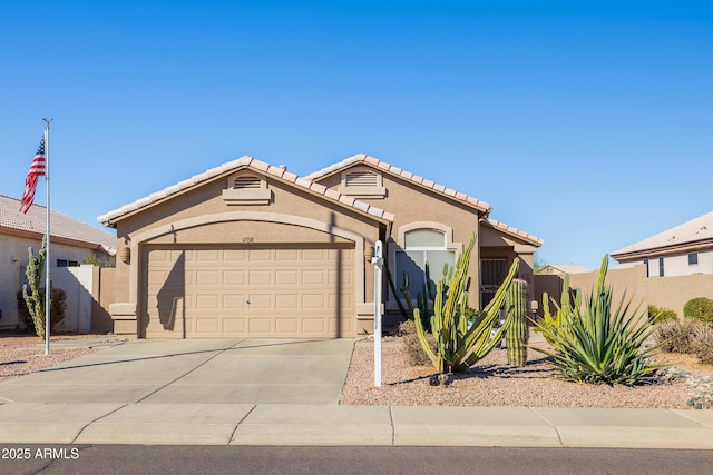 view of front of house featuring a garage