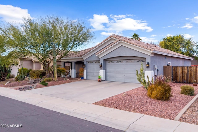 view of front of home featuring a garage