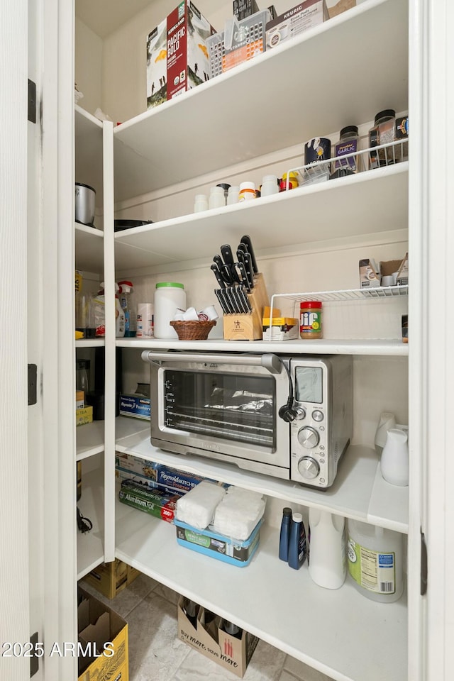 view of pantry