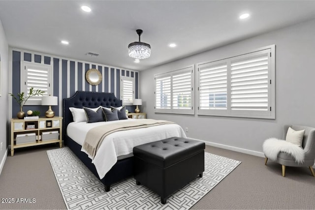 1501 E Rakestraw Ln, Gilbert, AZ 85298 - carpeted bedroom featuring baseboards and recessed lighting