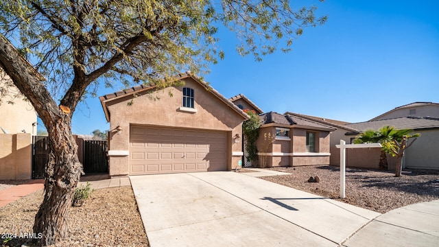 ranch-style house with a garage