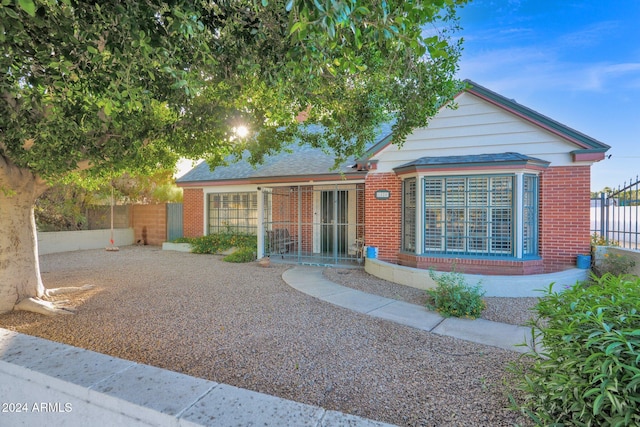 view of front of home