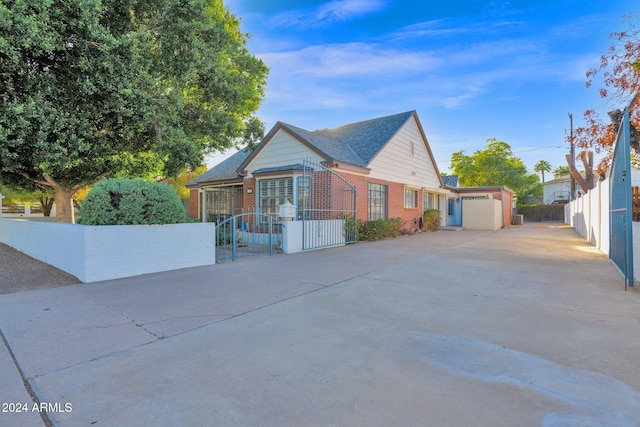 view of front of home