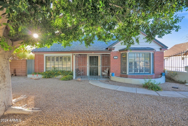 view of front of home