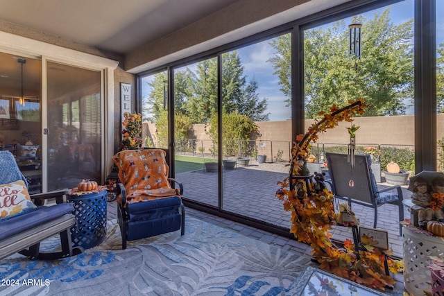 view of sunroom