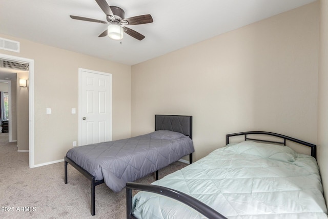 3424 E Harmony Ave, Mesa, AZ 85204 - carpeted bedroom with baseboards and a ceiling fan