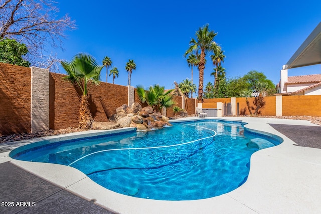 3424 E Harmony Ave, Mesa, AZ 85204 - view of swimming pool featuring a fenced backyard
