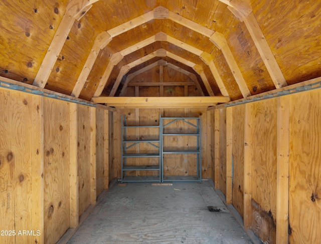 view of storage