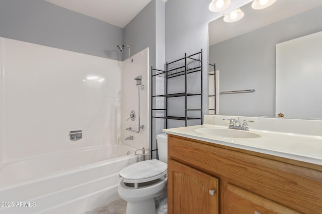 10236 N 105th Dr, Sun City, AZ 85351 - full bath featuring toilet, washtub / shower combination, and vanity