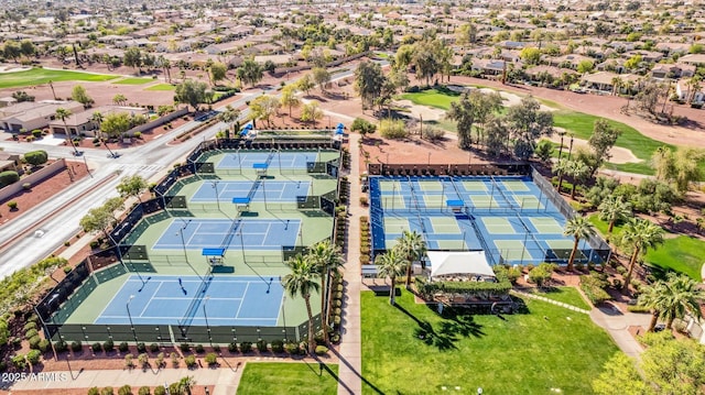 bird's eye view with a residential view