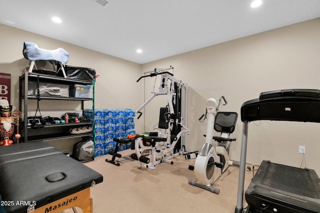 29067 N 71st Ave, Peoria, AZ 85383 - exercise room with recessed lighting