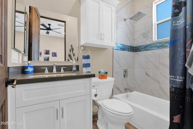 29067 N 71st Ave, Peoria, AZ 85383 - full bath with ceiling fan, vanity, and shower / tub combo