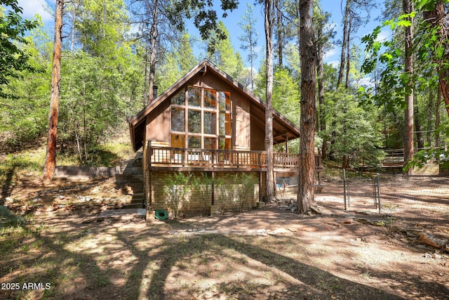 246 E Acorn Ln, Payson, AZ 85541 - view of front of home featuring a gate and a deck