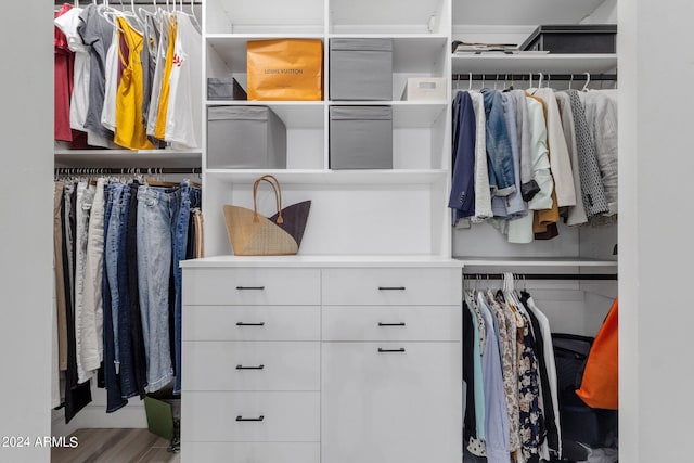 view of closet