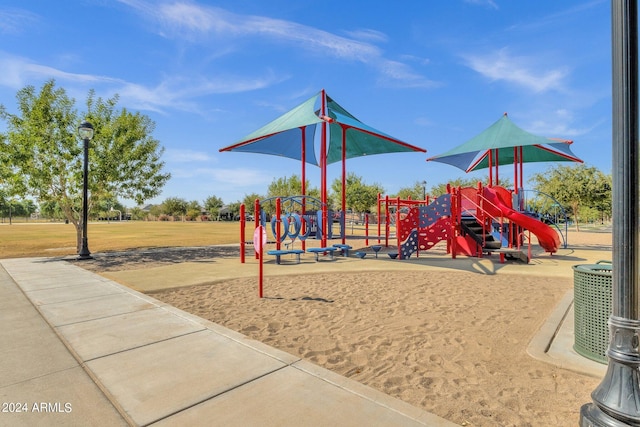 view of jungle gym