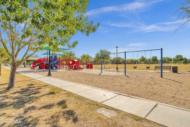 view of jungle gym