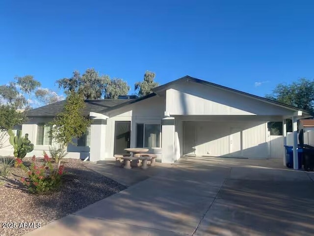 903 W Jacinto Cir, Mesa, AZ 85210 - view of front of property featuring an attached carport and concrete driveway