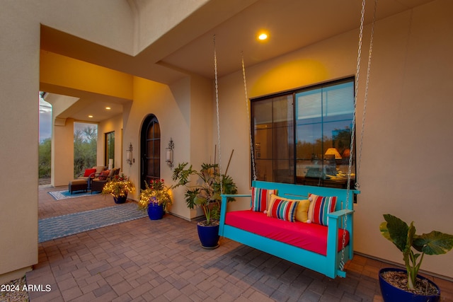 view of patio / terrace featuring an outdoor hangout area