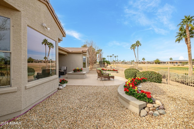 view of yard with a patio