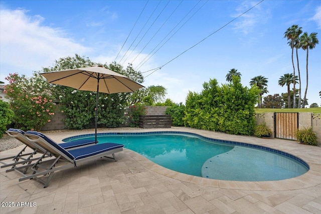 5332 N 81st Pl, Scottsdale, AZ 85250 - view of pool featuring a fenced backyard and a patio area