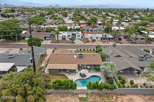 5332 N 81st Pl, Scottsdale, AZ 85250 - aerial view of residential area featuring a mountain backdrop