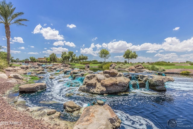 view of water feature