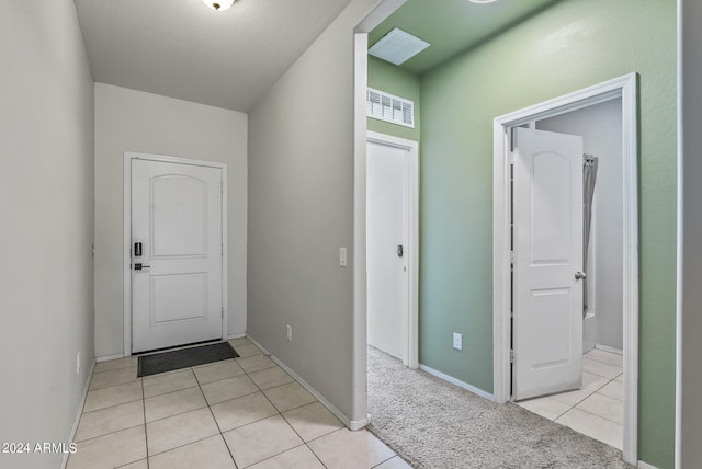 view of tiled entrance foyer