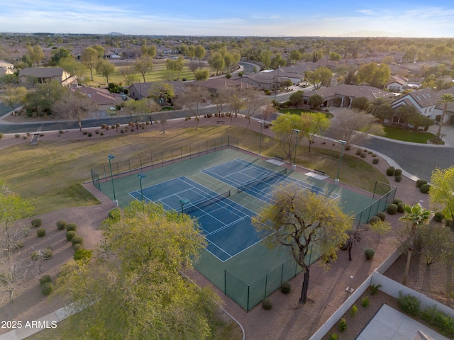 bird's eye view featuring a residential view