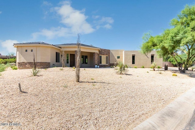 view of rear view of property