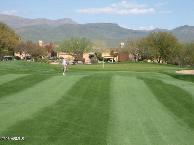 view of home's community featuring a mountain view