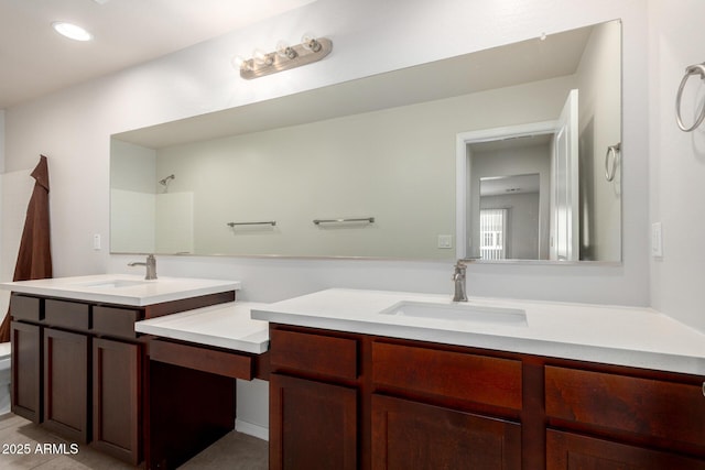 2000 N 36th St Unit 8, Phoenix, AZ 85008 - bathroom with vanity, recessed lighting, and a shower