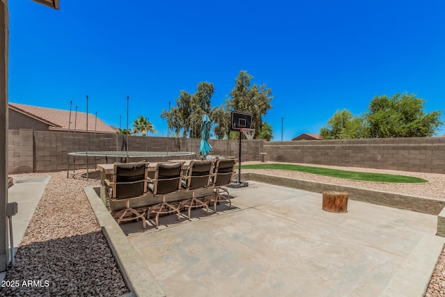 3016 W White Canyon Rd, San Tan Valley, AZ 85144 - fenced backyard featuring a patio area and outdoor dining space