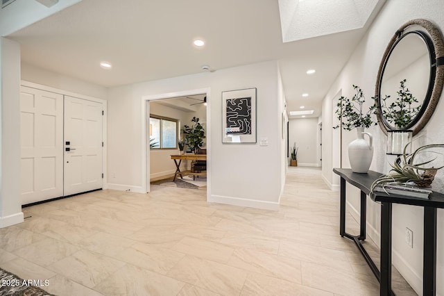 10023 E Sunnyslope Ln, Scottsdale, AZ 85258 - foyer entrance with recessed lighting and baseboards