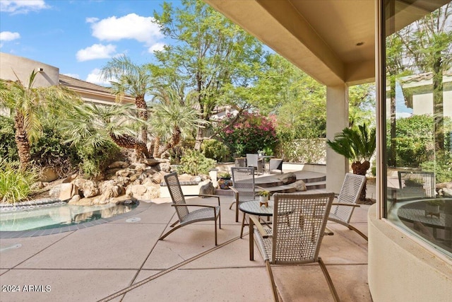 view of patio / terrace featuring outdoor dining area