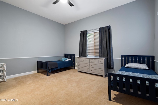 6535 W Gold Mountain Pass, Phoenix, AZ 85083 - bedroom featuring baseboards, a ceiling fan, and carpet