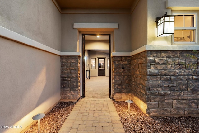 6535 W Gold Mountain Pass, Phoenix, AZ 85083 - property entrance with stucco siding and stone siding