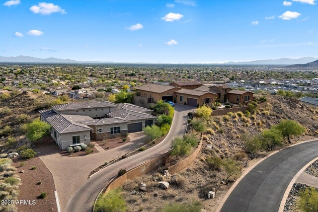6535 W Gold Mountain Pass, Phoenix, AZ 85083 - drone / aerial view with a mountain view and a residential view