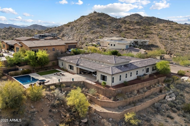 6535 W Gold Mountain Pass, Phoenix, AZ 85083 - drone / aerial view featuring a mountain view