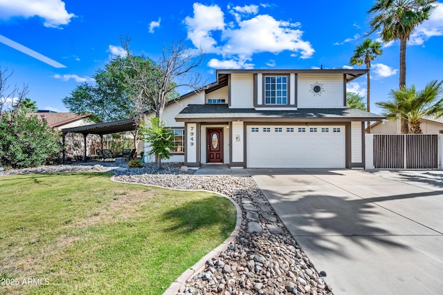 7949 W Pershing Ave, Peoria, AZ 85381 - traditional-style house featuring an attached garage and concrete driveway