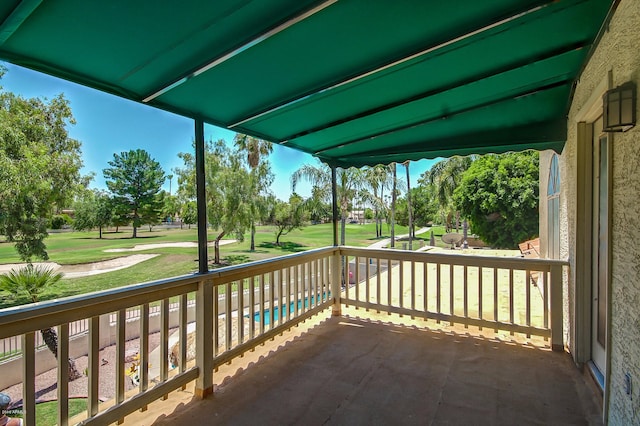 view of balcony