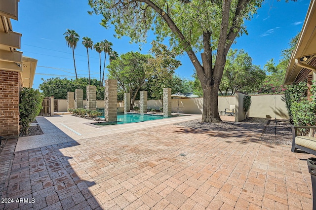 view of pool with a patio area