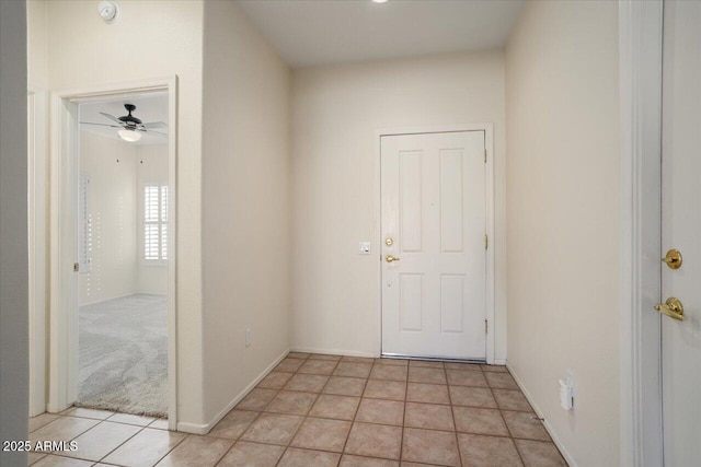 view of tiled entrance foyer