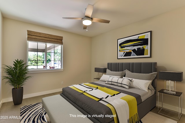 1505 W Orangewood Ave W, Phoenix, AZ 85021 - bedroom with carpet and ceiling fan